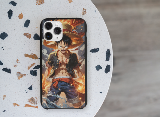 Y&D Fury Unleashed: Luffy Edition Glass Phone Case
