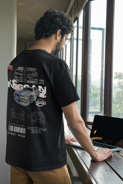 Y&D: Nissan GTR-34 Themed Unisex T-shirt