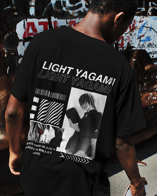 Y&D Eyes of Justice: Light Yagami unisex Oversized Tee