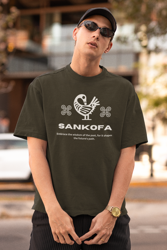 Sankofa Unisex Heavy oversized tshirt