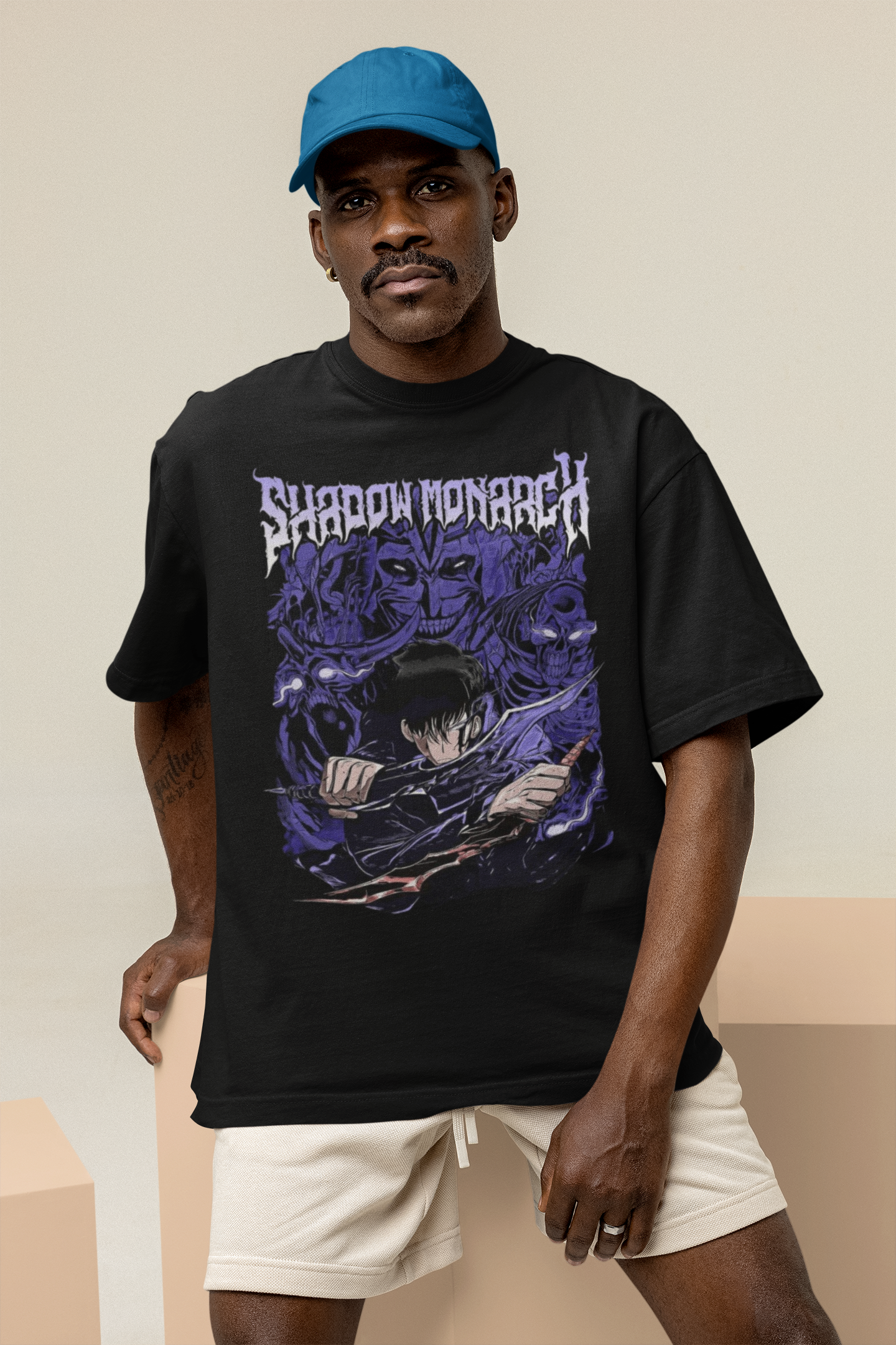 Y&D Shadow monarch oversized heavy weight tshirt