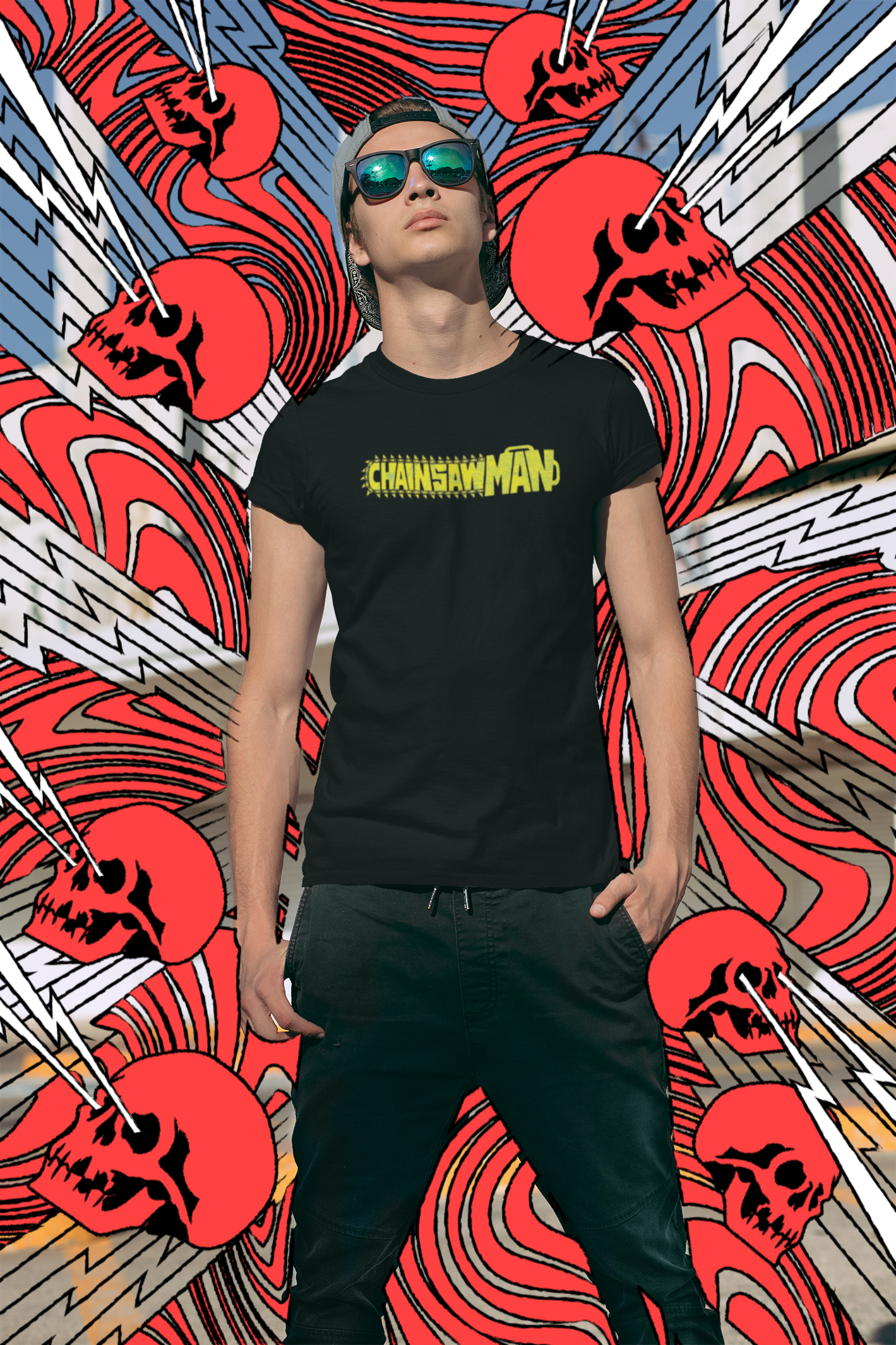 Y&D : "Chainsaw Mania" Anime-Inspired Men's T-Shirt